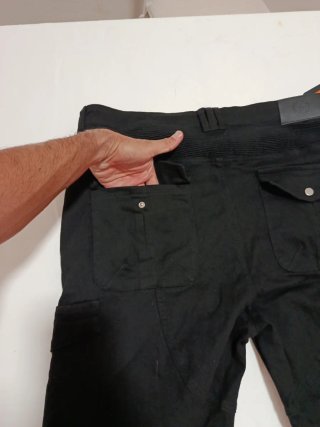 Pantalón Motociclista Negro Talla 4XL