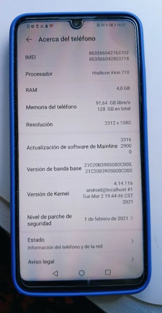 Huawei P30 lite Azul