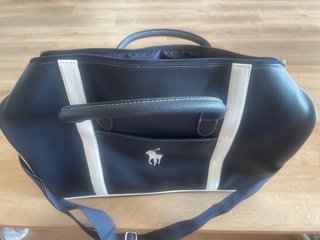 Bolso Tote Ralph Lauren Azul y Beige Nuevo
