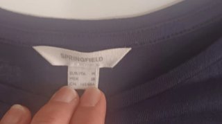 Camiseta manga larga azul marino M