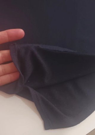 Camiseta manga larga azul marino M