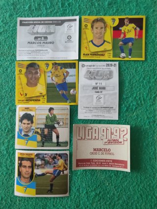 Lote cromos fútbol Cadiz CF Panini La Liga