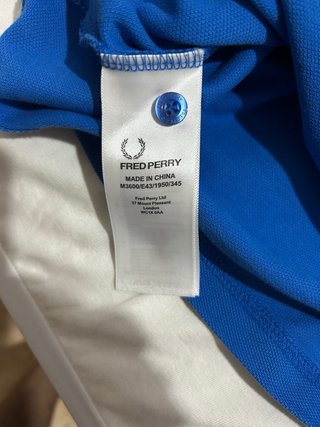 Polo Fred Perry Slim Azul Talla S