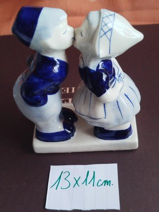 Pareja Holandeses Porcelana con sello
