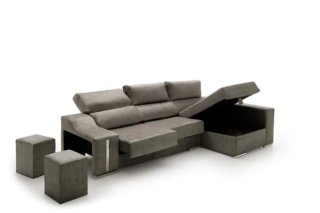 Sofá modular beige tela
