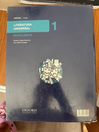 Literatura universal, 1 Bachillerato