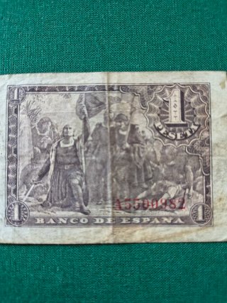 Billete 1 Peseta Banco de España 1943