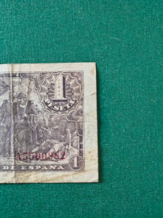 Billete 1 Peseta Banco de España 1943