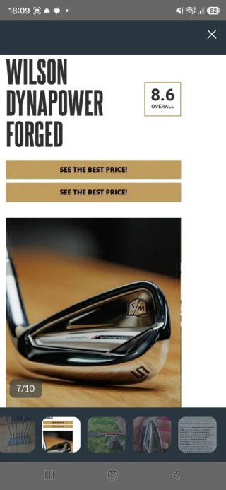 Palos de Golf Wilson Dynapower Forged