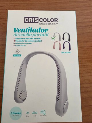 Ventilador de cuello recargable