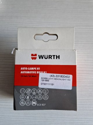Bombillas H1 Xenonlight Plus 50 Wurth (2 uds)