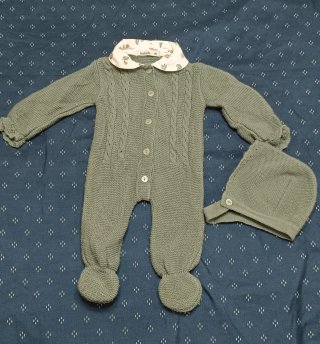 Conjunto punto bebé 1 mes