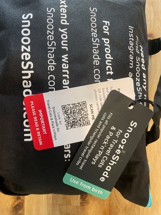 SnoozeShade para cunas de viaje