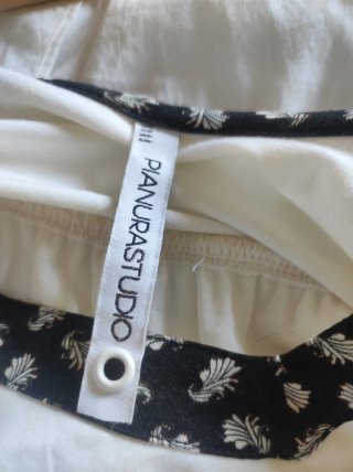 Abito donna bianco con stampa