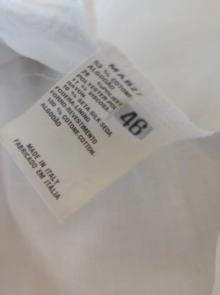 Abito donna bianco con stampa