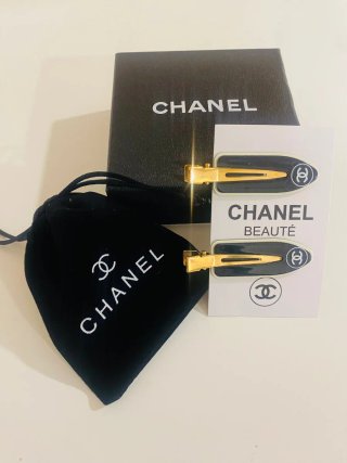 Chanel Coletero Negro y Dorado