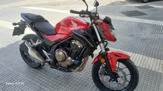 Honda CB500F Naked Roja y Negra