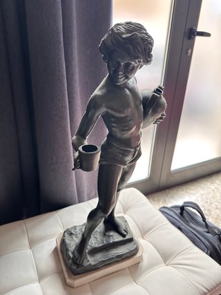Statua Acquaiolo in Metallo
