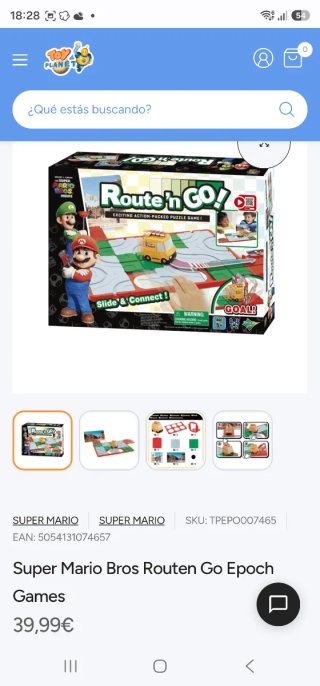 Juego de mesa Super Mario Bros. Route 'n Go!