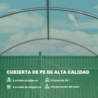 Invernadero Túnel 6x3x2m con Puerta