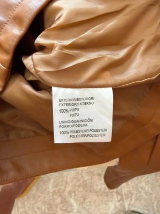 Cazadora efecto piel KELRECC Talla S
