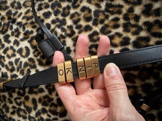 Borsa Pinko Nera Logo Oro Originale