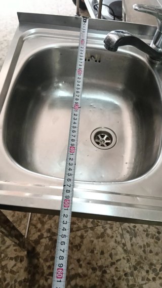 Fregadero Inox 80x50cm con Grifo Ramón Soler