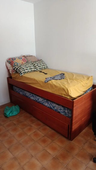 Cama nido de madera con cajones