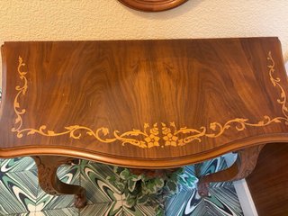 Consola recibidor antigua madera tallada