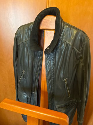 Cazadora Piel Patricia Talla 54 Negra