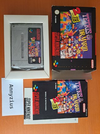 Tetris & Dr. Mario SNES PAL ESP