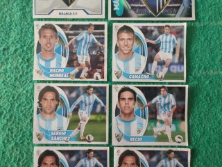 Lote cromos fútbol Málaga C.F. Panini La Liga