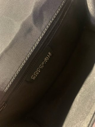 Borsa a mano Coccinelle nera in nylon