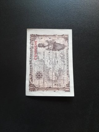 BILLETE DE 1 PESETA DE 1945