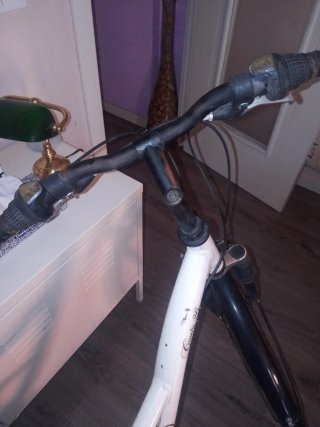 Bicicleta de paseo blanca