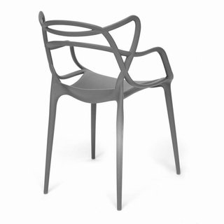 Silla Estilo Masters Gris Plástico