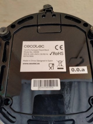 Freidora de aire Cecotec 1.5L