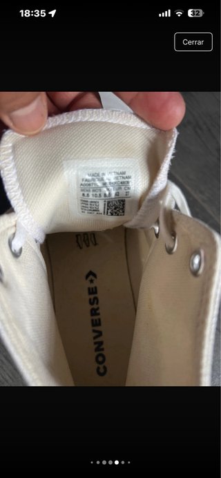 Converse All Star Blancas Talla 42