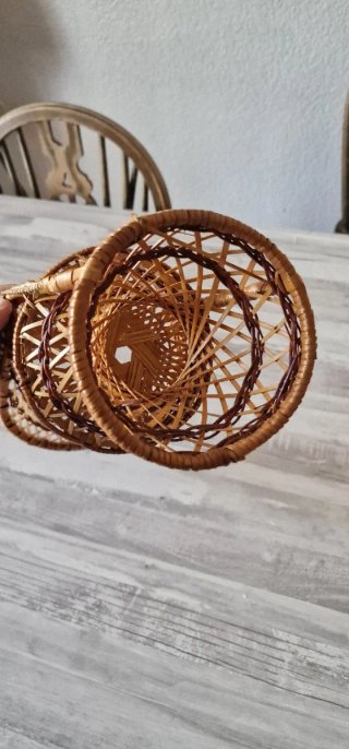 Mini Sillas Mimbre Decoración (2uds)