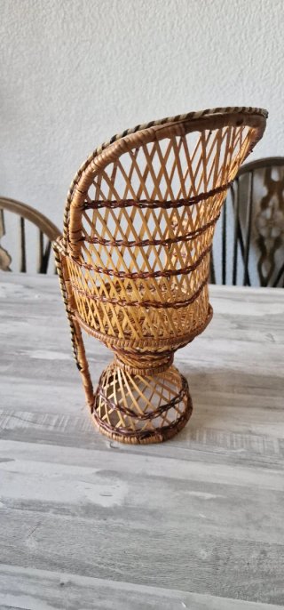 Mini Sillas Mimbre Decoración (2uds)