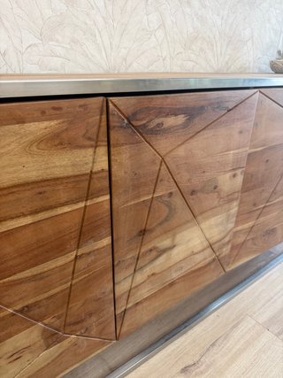 Aparador Madera Maciza Acacia y Metal