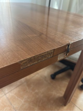 Mesa de madera extensible 90cm