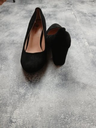 Zapatos de ante negros talla 37