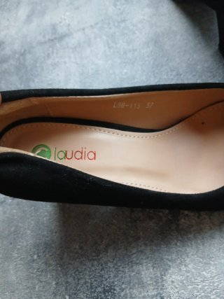 Zapatos de ante negros talla 37