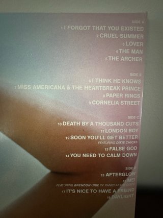 Taylor Swift Lover Doble Vinilo