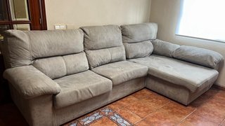 Sofá Chaiselongue Gris Modular