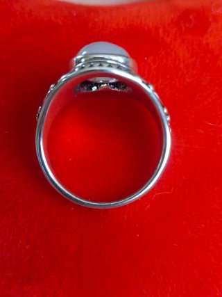 Anillo Piedra Lunar Diseño Vintage