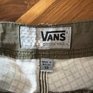 Vans Vintage Cuadros Pantalones Skater Cortos