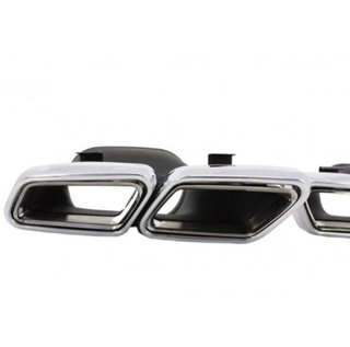 Salidas dobles de escape Mercedes tipo C63 S63 AMG