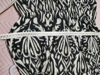 Vestido estampado blanco y negro talla 38